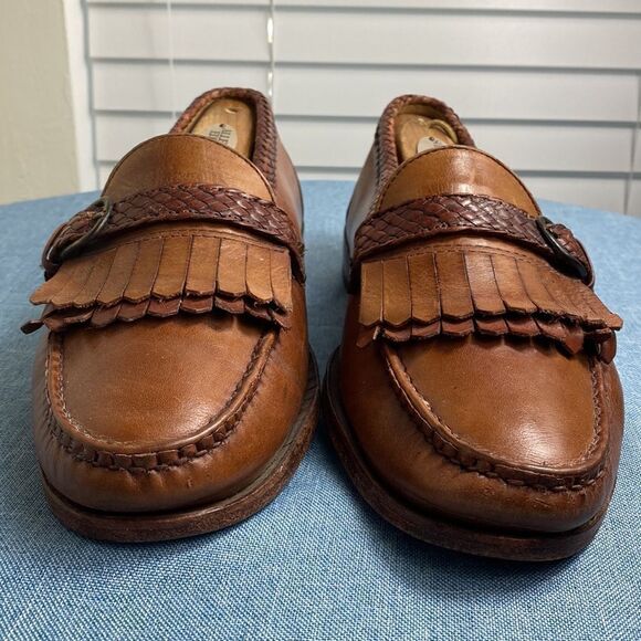 Allen Edmonds tan Monterey Kiltey loafers size 9 EEE - Picture 2 of 11